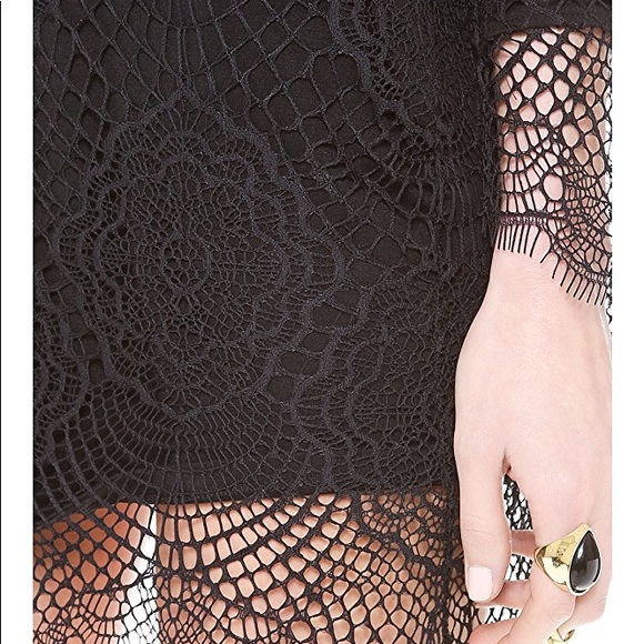 Love & Lemons Grace Lace Long Sleeve Mini Dress - Picture 3 of 3